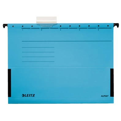 Leitz Alpha A4 oldalt zárt 25db/cs kék függőmappa Leitz Alpha A4 oldalt zárt 25db/cs kék függőmappa
