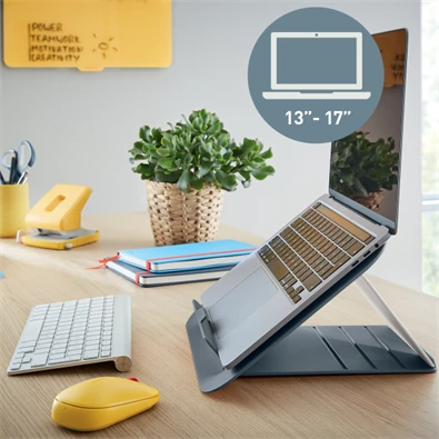 Leitz COSY Ergo 13"-17" bársony szürke laptop állvány Leitz COSY Ergo 13"-17" bársony szürke laptop állvány