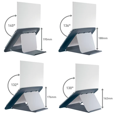Leitz COSY Ergo 13"-17" bársony szürke laptop állvány Leitz COSY Ergo 13"-17" bársony szürke laptop állvány