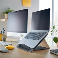 Leitz COSY Ergo 13"-17" bársony szürke laptop állvány Leitz COSY Ergo 13"-17" bársony szürke laptop állvány