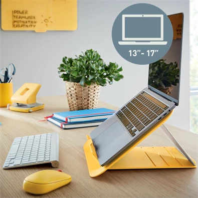Leitz COSY Ergo 13"-17" meleg sárga laptop állvány Leitz COSY Ergo 13"-17" meleg sárga laptop állvány