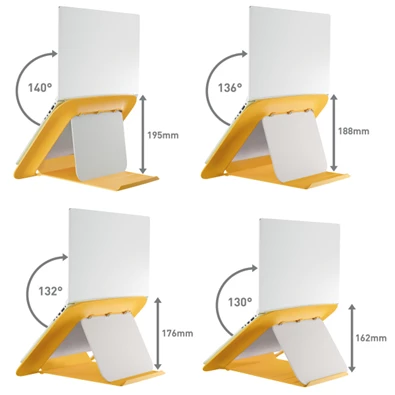 Leitz COSY Ergo 13"-17" meleg sárga laptop állvány Leitz COSY Ergo 13"-17" meleg sárga laptop állvány