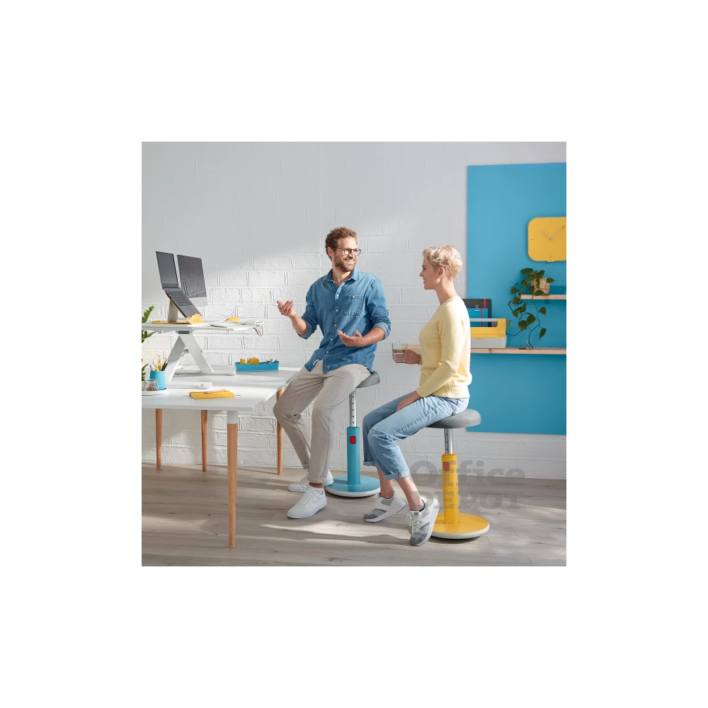 Leitz COSY Ergo Active bársony szürke ergonomikus ülő-álló szék