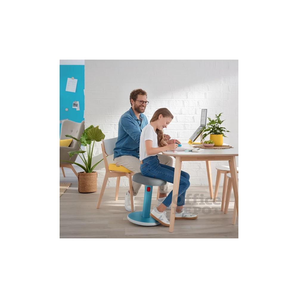 Leitz COSY Ergo Active bársony szürke ergonomikus ülő-álló szék