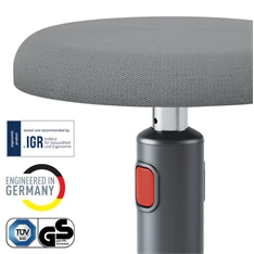 Leitz COSY Ergo Active bársony szürke ergonomikus ülő-álló szék Leitz COSY Ergo Active bársony szürke ergonomikus ülő-álló szék