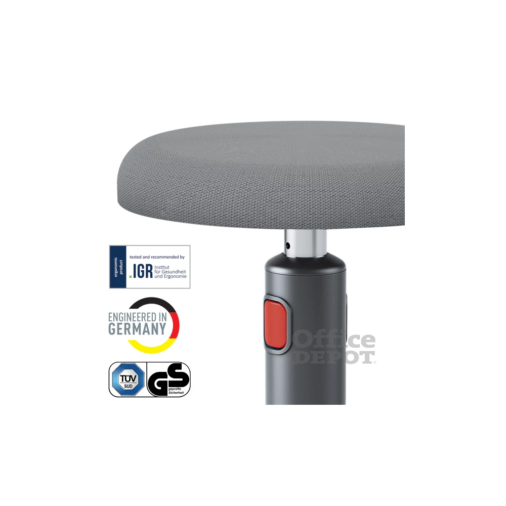 Leitz COSY Ergo Active bársony szürke ergonomikus ülő-álló szék