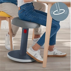 Leitz COSY Ergo Active bársony szürke ergonomikus ülő-álló szék Leitz COSY Ergo Active bársony szürke ergonomikus ülő-álló szék
