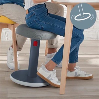Leitz COSY Ergo Active bársony szürke ergonomikus ülő-álló szék Leitz COSY Ergo Active bársony szürke ergonomikus ülő-álló szék