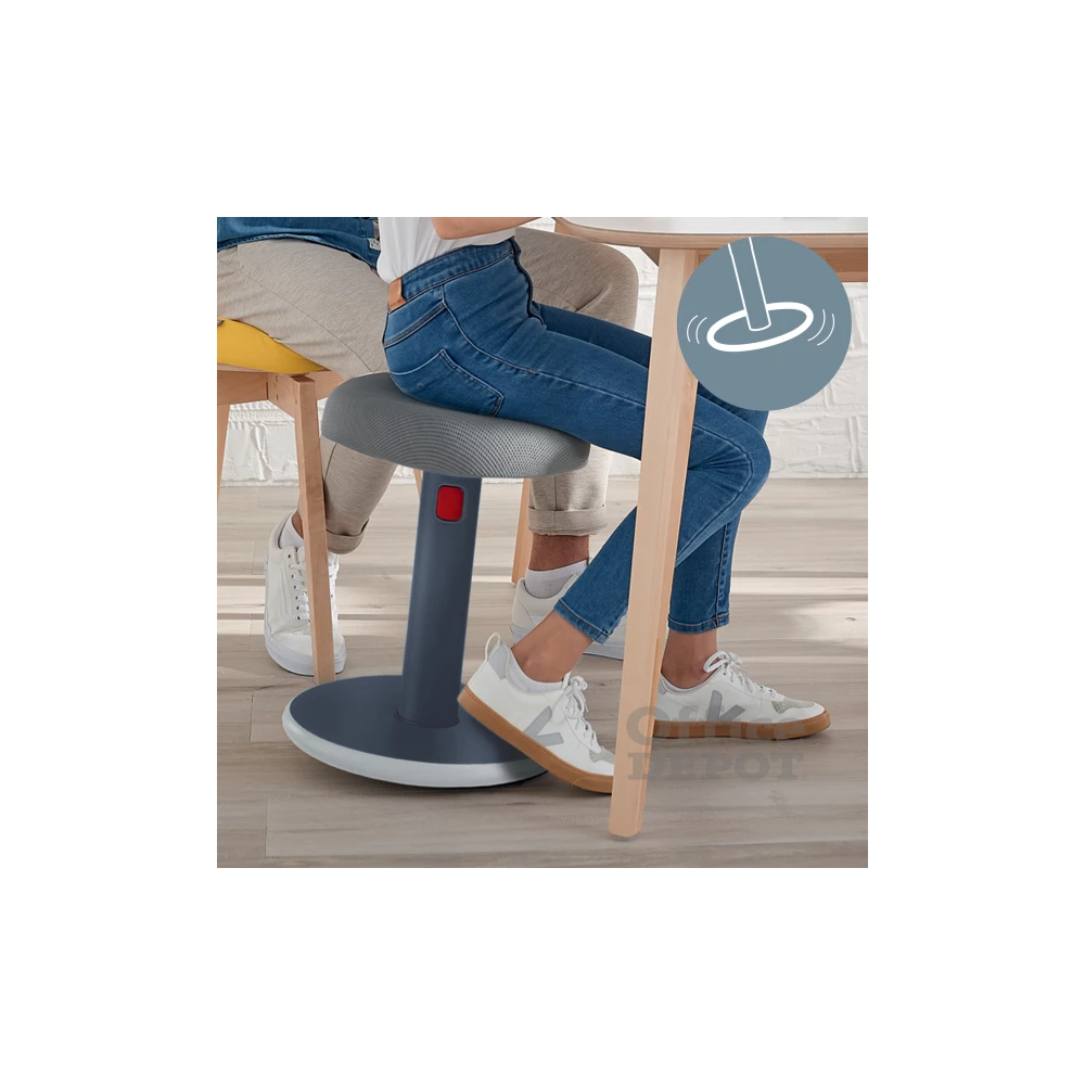 Leitz COSY Ergo Active bársony szürke ergonomikus ülő-álló szék