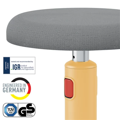 Leitz COSY Ergo Active meleg sárga ergonomikus ülő-álló szék Leitz COSY Ergo Active meleg sárga ergonomikus ülő-álló szék