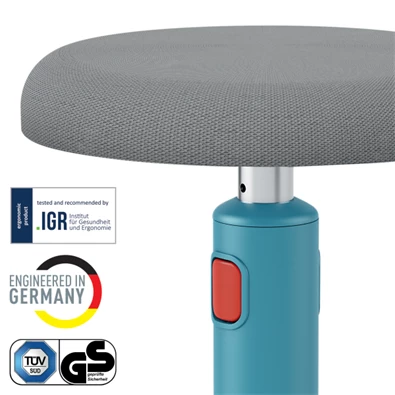 Leitz COSY Ergo Active nyugodt kék ergonomikus ülő-álló szék Leitz COSY Ergo Active nyugodt kék ergonomikus ülő-álló szék