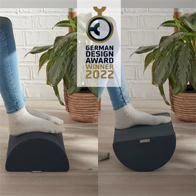 Leitz COSY Ergo bársony szürke asztali lábtámasz Leitz COSY Ergo bársony szürke asztali lábtámasz