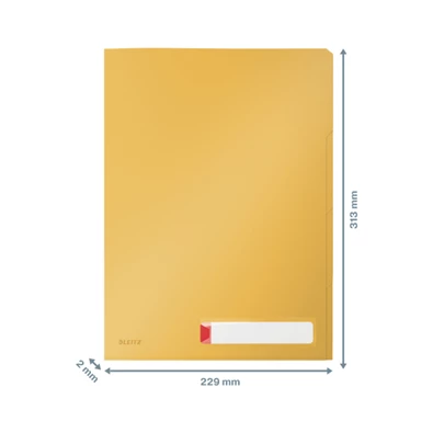 Leitz COSY Privacy A4 PP meleg sárga rendszerező genotherm Leitz COSY Privacy A4 PP meleg sárga rendszerező genotherm
