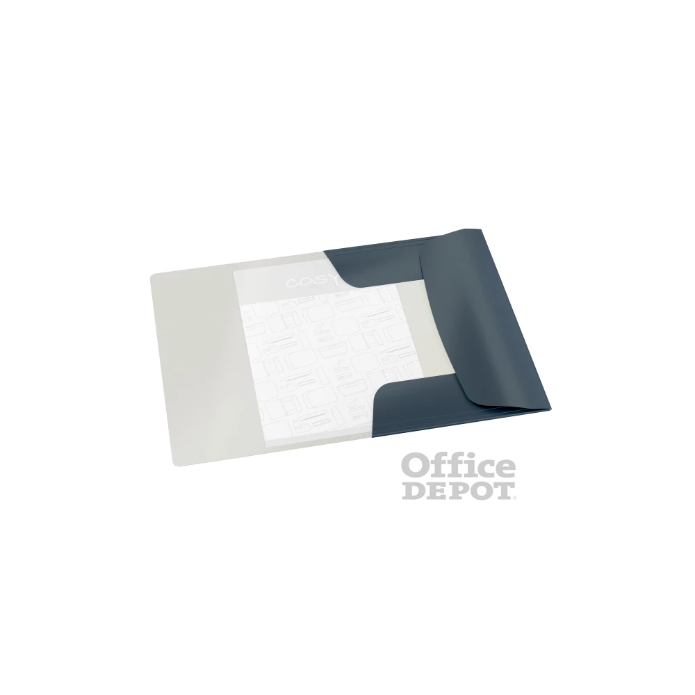 Leitz COSY Soft touch A4 bársony szürke gumis karton mappa