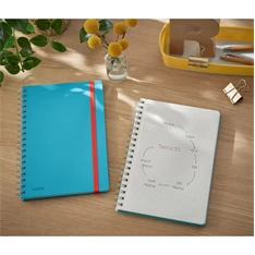 Leitz COSY Soft touch B5 nyugodt kék kockás spirálfüzet Leitz COSY Soft touch B5 nyugodt kék kockás spirálfüzet