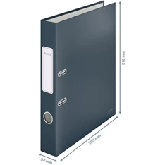 Leitz COSY Soft touch karton 180° keskeny bársony szürke iratrendező Leitz COSY Soft touch karton 180° keskeny bársony szürke iratrendező