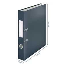 Leitz COSY Soft touch karton 180° keskeny bársony szürke iratrendező Leitz COSY Soft touch karton 180° keskeny bársony szürke iratrendező
