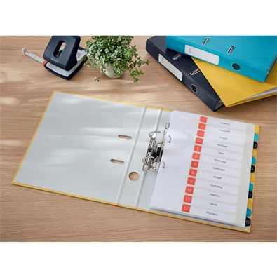 Leitz COSY Soft touch karton 180° keskeny meleg sárga iratrendező Leitz COSY Soft touch karton 180° keskeny meleg sárga iratrendező