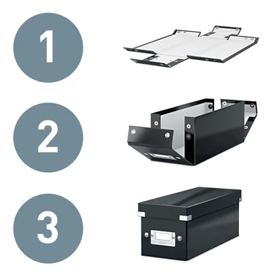 Leitz Click & Store lakkfényű zöld iratpapucs Leitz Click & Store lakkfényű zöld iratpapucs
