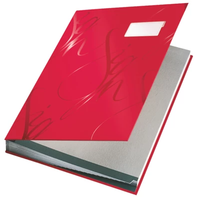 Leitz Design 18 részes piros aláírókönyv Leitz Design 18 részes piros aláírókönyv