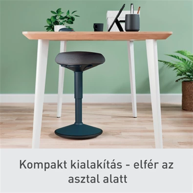 Leitz Ergo Active sötétszürke komfort ülőfelületű billenő ülőszék Leitz Ergo Active sötétszürke komfort ülőfelületű billenő ülőszék
