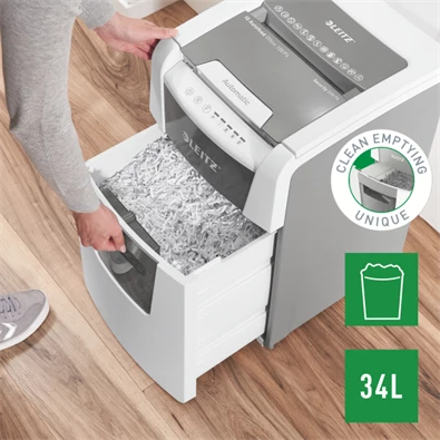Leitz IQ AutoFeed SmallOffice 100 P4 Pro automata iratmegsemmisítő Leitz IQ AutoFeed SmallOffice 100 P4 Pro automata iratmegsemmisítő