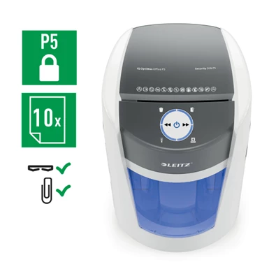 Leitz IQ Office OptiMax P5 iratmegsemmisítő Leitz IQ Office OptiMax P5 iratmegsemmisítő