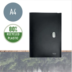 Leitz Recycle A4 PP fekete 3-pólyás mappa Leitz Recycle A4 PP fekete 3-pólyás mappa