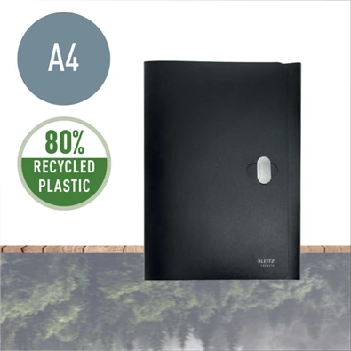 Leitz Recycle A4 PP fekete 3-pólyás mappa Leitz Recycle A4 PP fekete 3-pólyás mappa