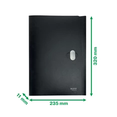 Leitz Recycle A4 PP fekete 3-pólyás mappa Leitz Recycle A4 PP fekete 3-pólyás mappa