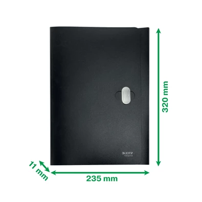 Leitz Recycle A4 PP fekete 3-pólyás mappa Leitz Recycle A4 PP fekete 3-pólyás mappa