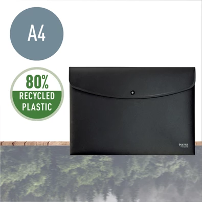 Leitz Recycle A4 PP fekete irattartó tasak Leitz Recycle A4 PP fekete irattartó tasak