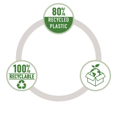 Leitz Recycle A4 PP fekete irattartó tasak Leitz Recycle A4 PP fekete irattartó tasak