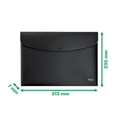 Leitz Recycle A4 PP fekete irattartó tasak Leitz Recycle A4 PP fekete irattartó tasak