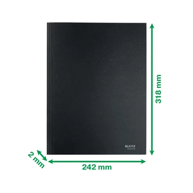 Leitz Recycle A4 karton fekete 3-pólyás mappa Leitz Recycle A4 karton fekete 3-pólyás mappa