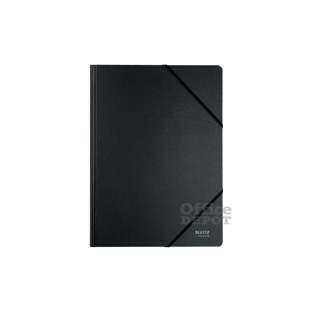Leitz Recycle A4 karton fekete gumis mappa