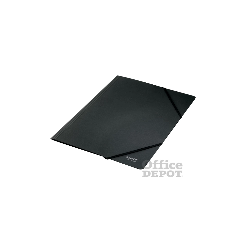 Leitz Recycle A4 karton fekete gumis mappa