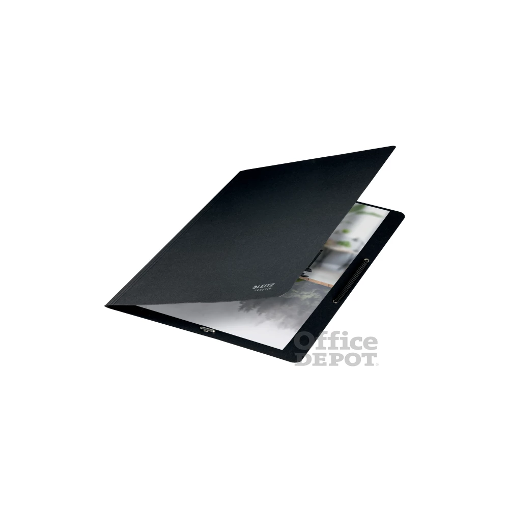 Leitz Recycle A4 karton fekete gumis mappa