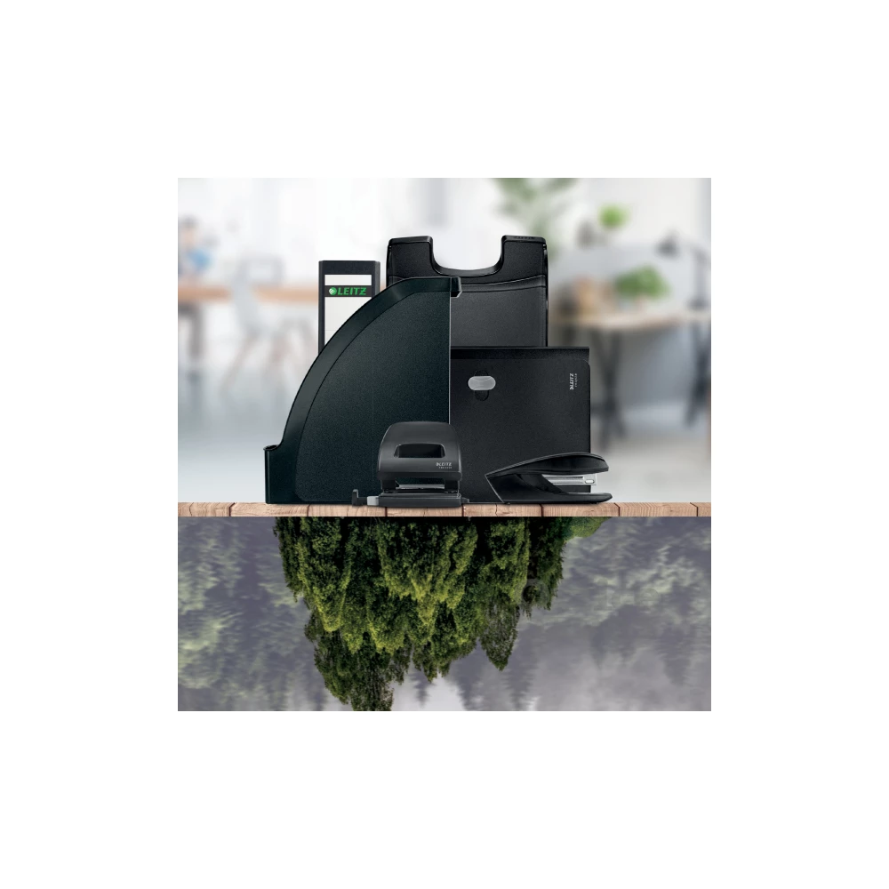 Leitz Recycle A4 karton fekete gumis mappa