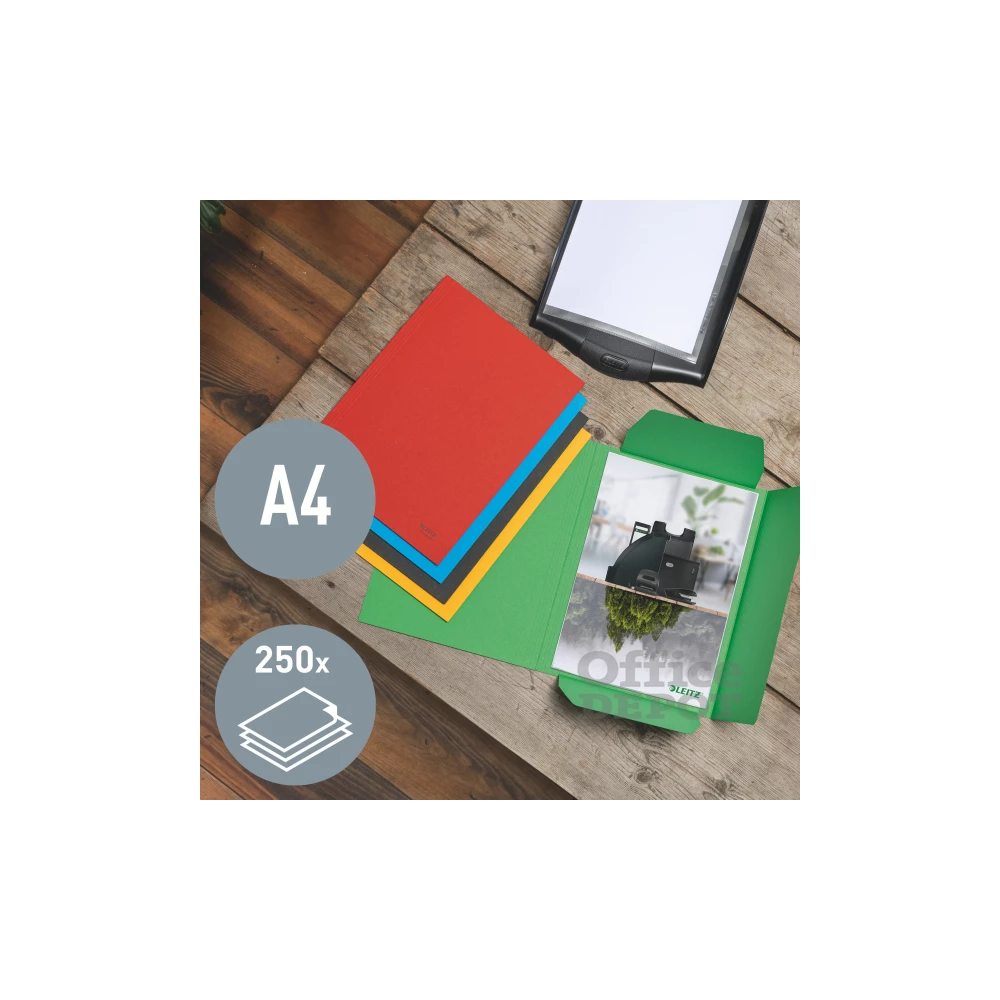 Leitz Recycle A4 karton kék 3-pólyás mappa