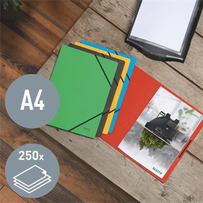 Leitz Recycle A4 karton kék gumis mappa Leitz Recycle A4 karton kék gumis mappa