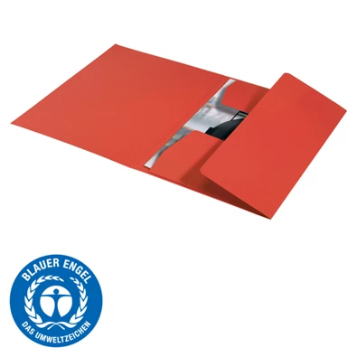 Leitz Recycle A4 karton piros 3-pólyás mappa Leitz Recycle A4 karton piros 3-pólyás mappa