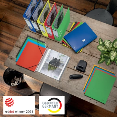 Leitz Recycle A4 karton sárga 3-pólyás mappa Leitz Recycle A4 karton sárga 3-pólyás mappa