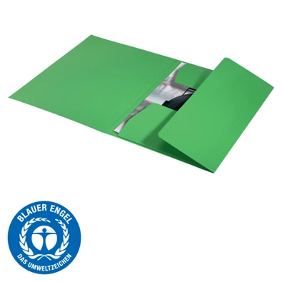Leitz Recycle A4 karton zöld 3-pólyás mappa Leitz Recycle A4 karton zöld 3-pólyás mappa