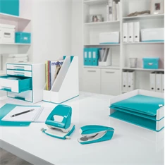Leitz WOW Nexxt 30 lap jégkék tűzőgép Leitz WOW Nexxt 30 lap jégkék tűzőgép