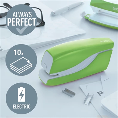 Leitz WOW elemes elektromos zöld tűzőgép Leitz WOW elemes elektromos zöld tűzőgép