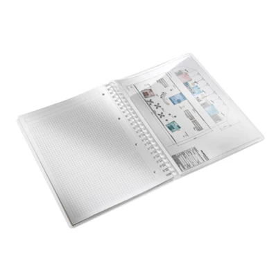 Leitz Wow A4 80lapos kockás jégkék spirálfüzet Leitz Wow A4 80lapos kockás jégkék spirálfüzet