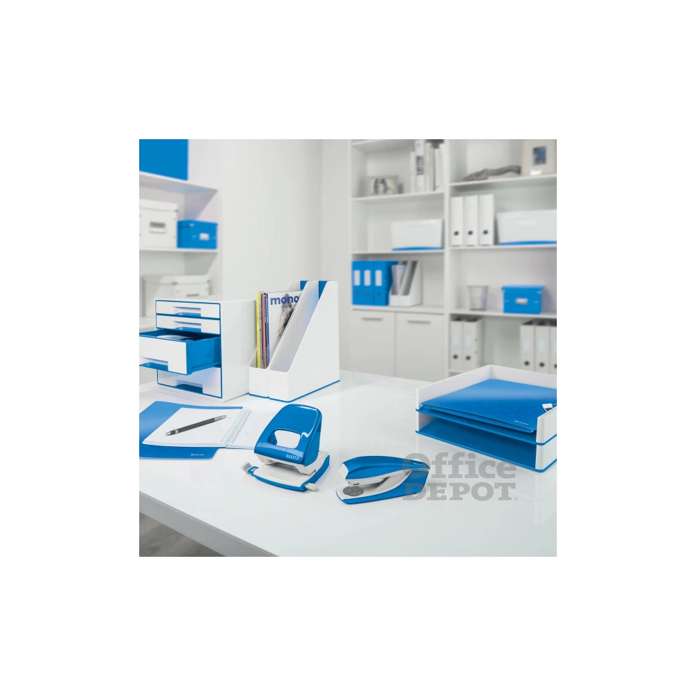 Leitz Wow A4 karton kék gumis mappa