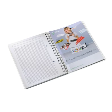 Leitz Wow A5 80lapos kockás jégkék spirálfüzet Leitz Wow A5 80lapos kockás jégkék spirálfüzet