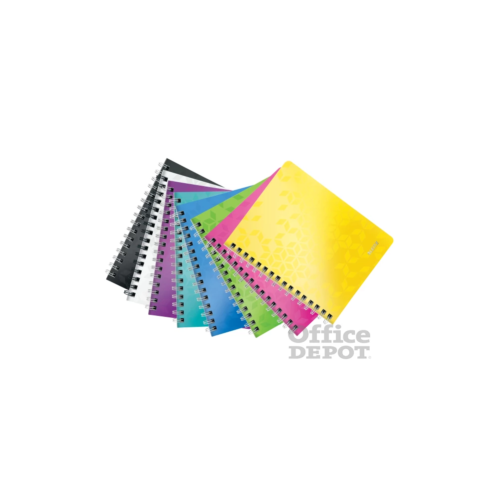 Leitz Wow A5 80lapos kockás kék spirálfüzet